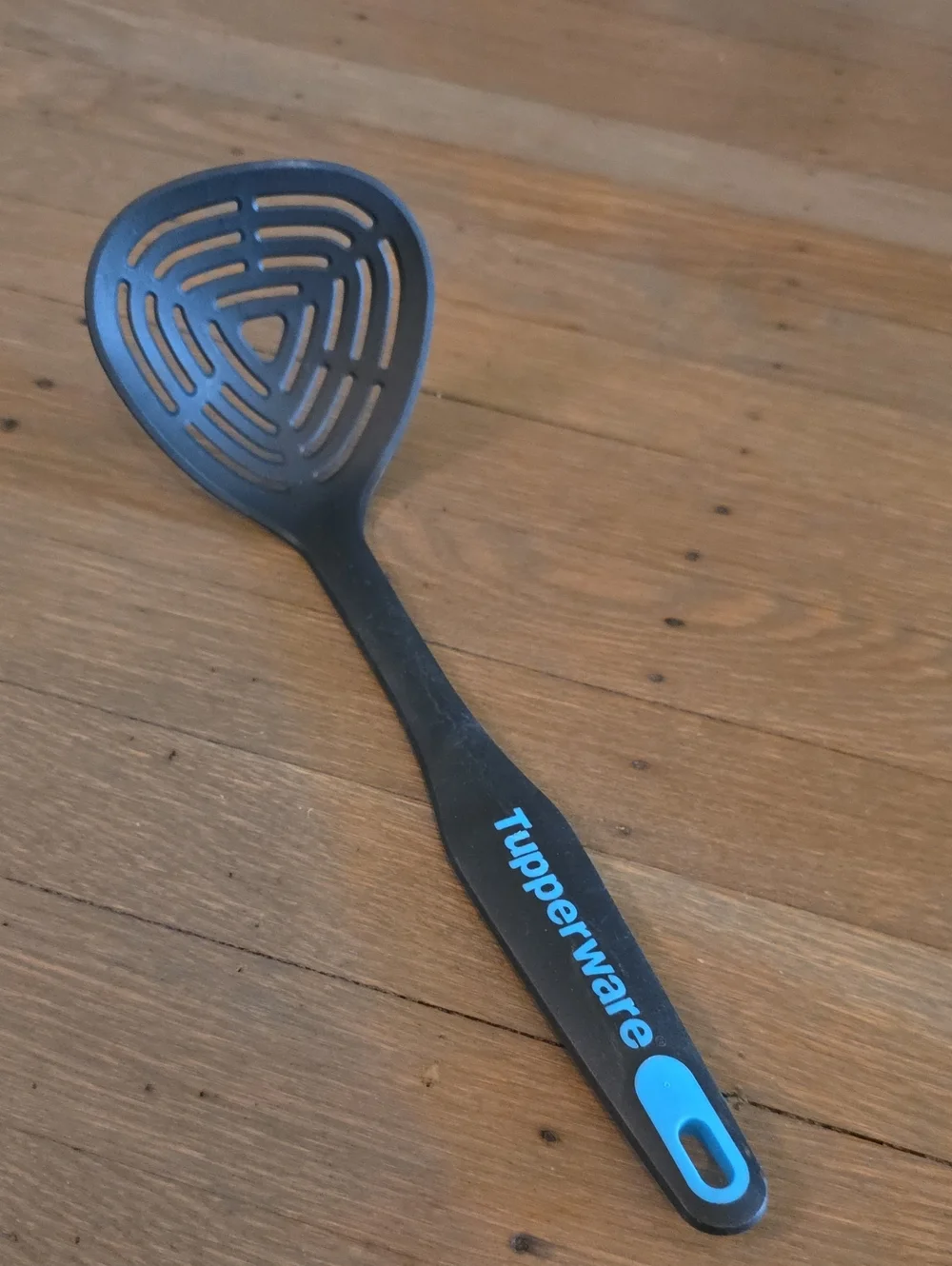 Tupperware Black Slotted Skimmer Spoon
